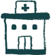 Black icon of a calendar showing the number 13.