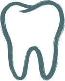 A hand-painted tooth
