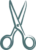 Hand-painted scissors
